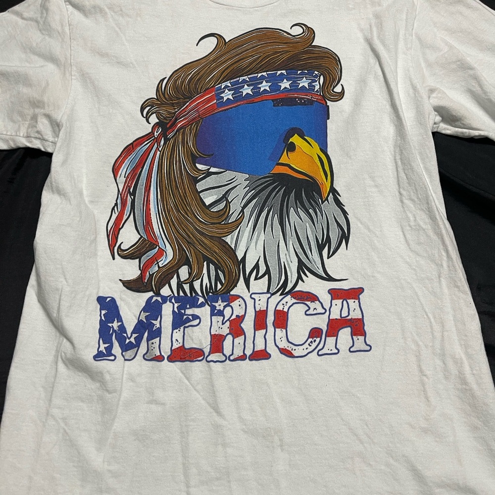 Patriotic Eagle Graphic T-Shirt